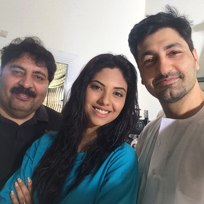 On the set of Agar Ho Sakay To with Syed Jibran & Sunita Marshall