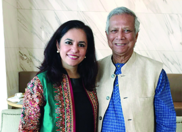 With Muhammad Yunus, Nobel Peace Prize winning Bangladeshi social entrpreneur 
