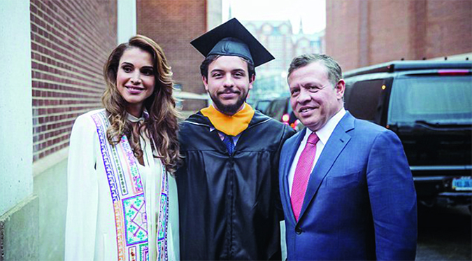 At Crown Prince Hussein's recent graduation from Georgetown
