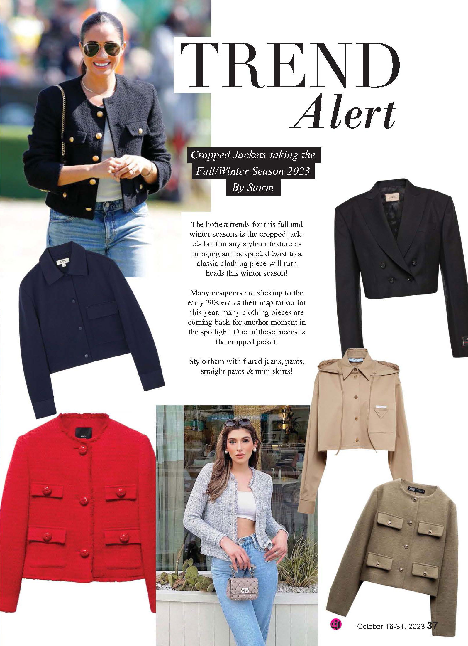 TREND ALERT Cropped Jackets taking the Fall/Winter Season 2023 By Storm -  Good Times