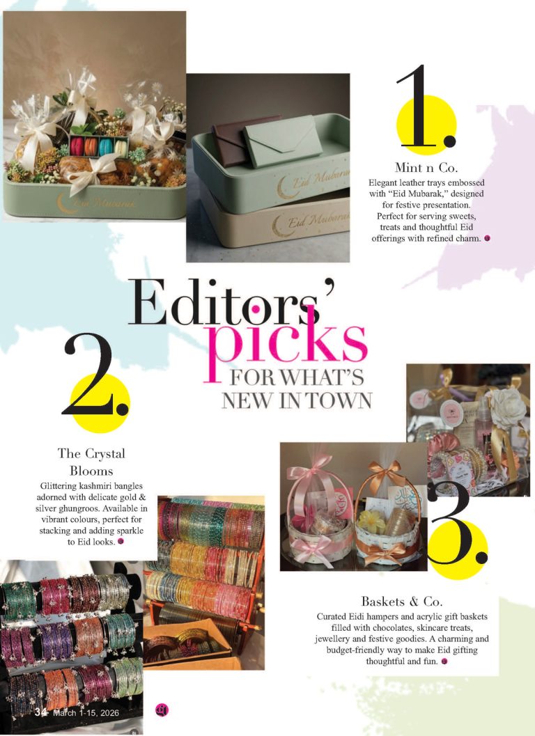 EDITORS' PICK For what's new in town