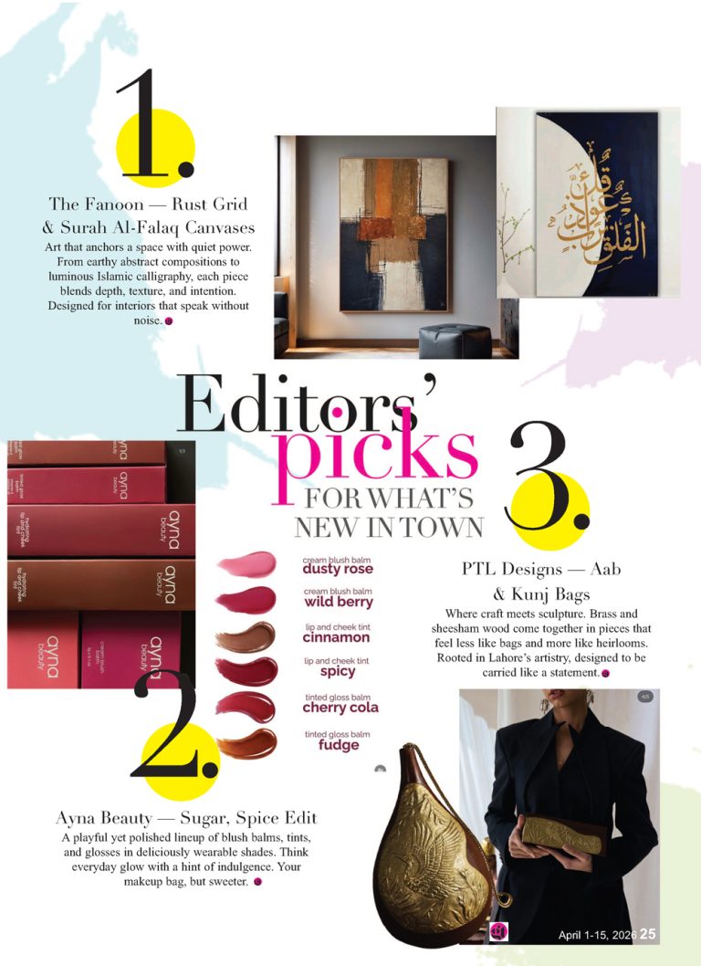 EDITORS’ PICK For what’s new in town