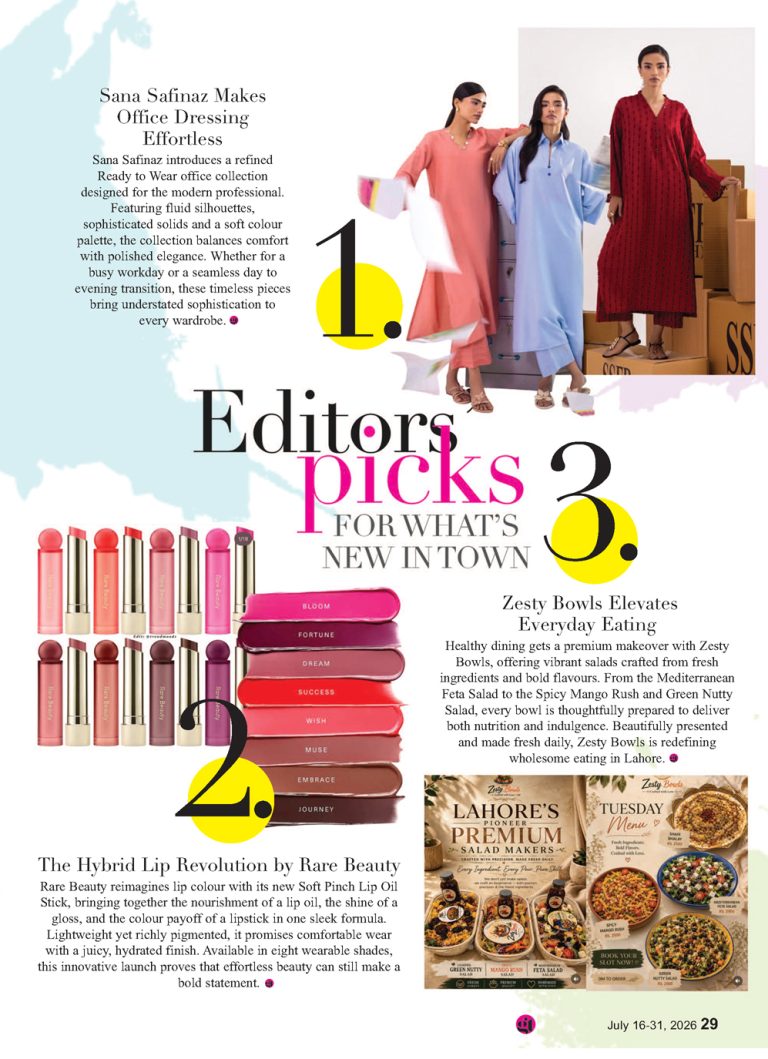 EDITORS’ PICK For what’s new in town